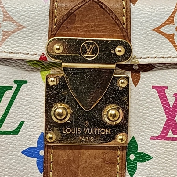 SOLD. Louis Vuitton White Murakami Speedy 30 - Picture 4 of 14
